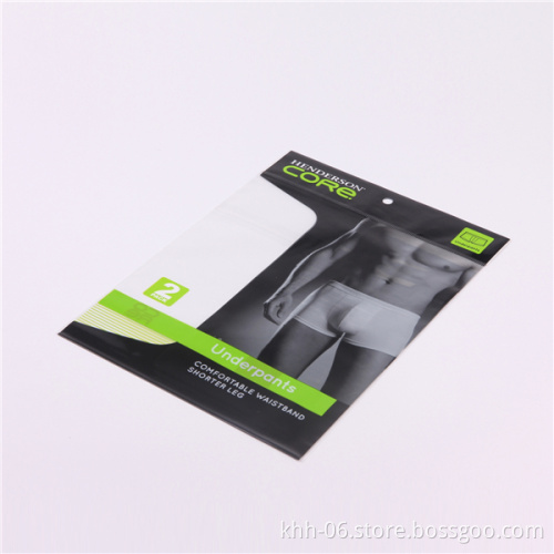 Wholesale factory price men underwear plastic warterproof ziplock bags